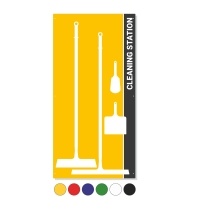 Schattenwand für 4 Tools gelb